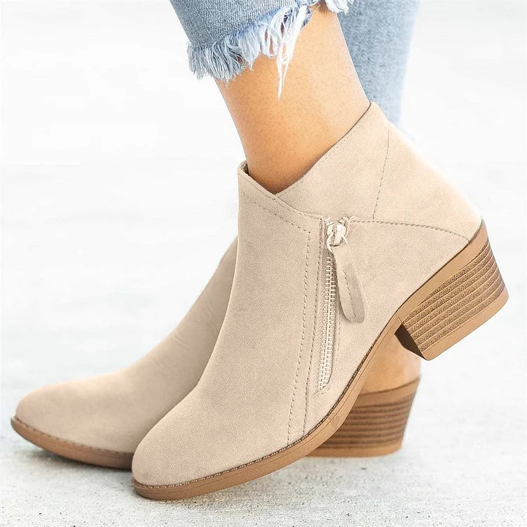 Natrio™ | Women’s Side-Zipper Ankle Boots