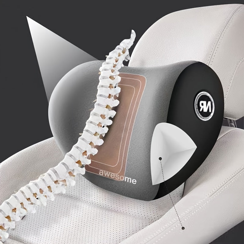 SpineEase™ – Ergonomic Lumbar Support Cushion for Office, Car & Travel