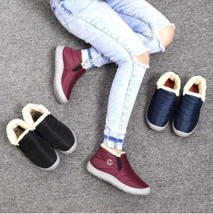 FrostStep | Waterproof Slip-On Winter Snow Boots