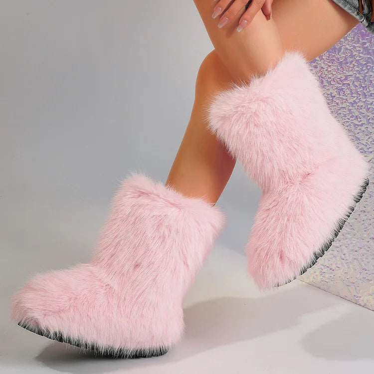Velmora | Women’s Warm Ankle Slip-On Boots