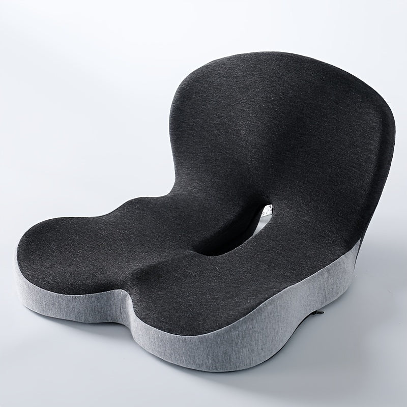 PostureNest™ Ergonomic Memory Foam Cushion for Hip & Lower Back Support