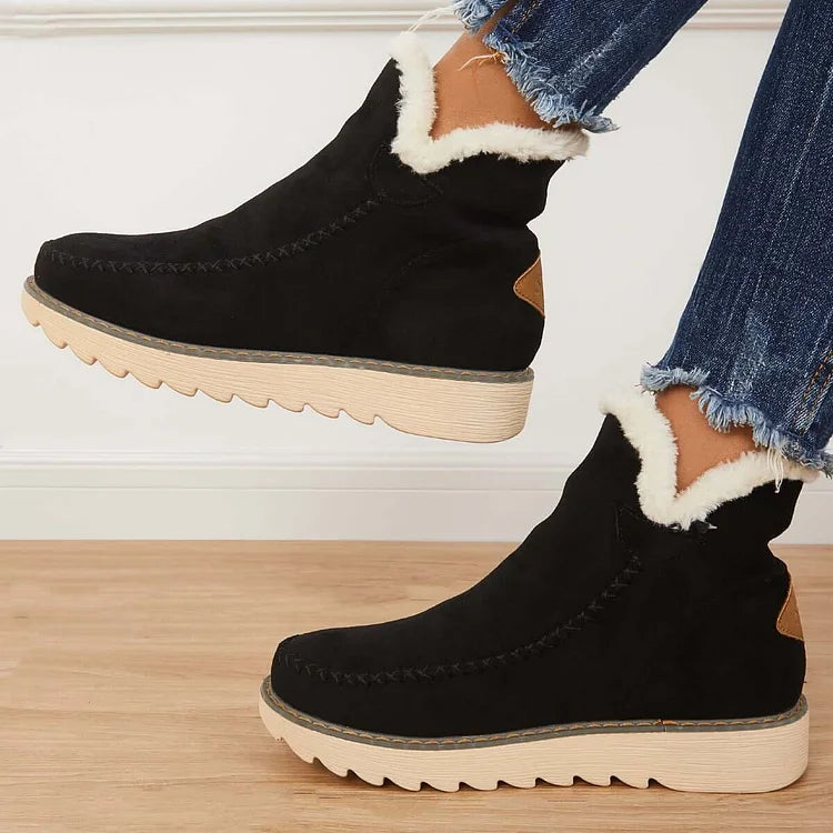 Frostelle™ | Winter Ankle Snow Boots – Non-Slip & Slip-On