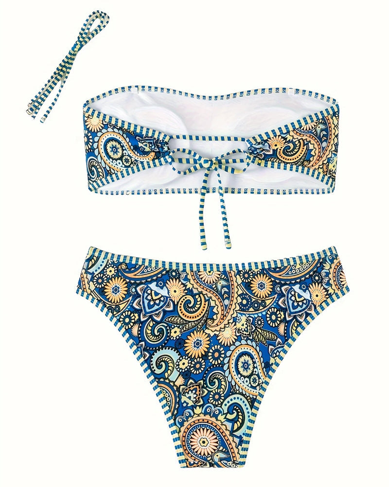 Soleya™ - Two-Piece Swimsuit – Ethnic Style Printed