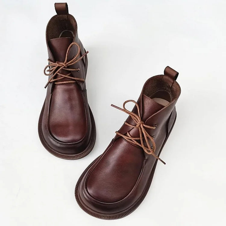 G&ZaCo™ | Retro Lace up Ankle Boots for Women