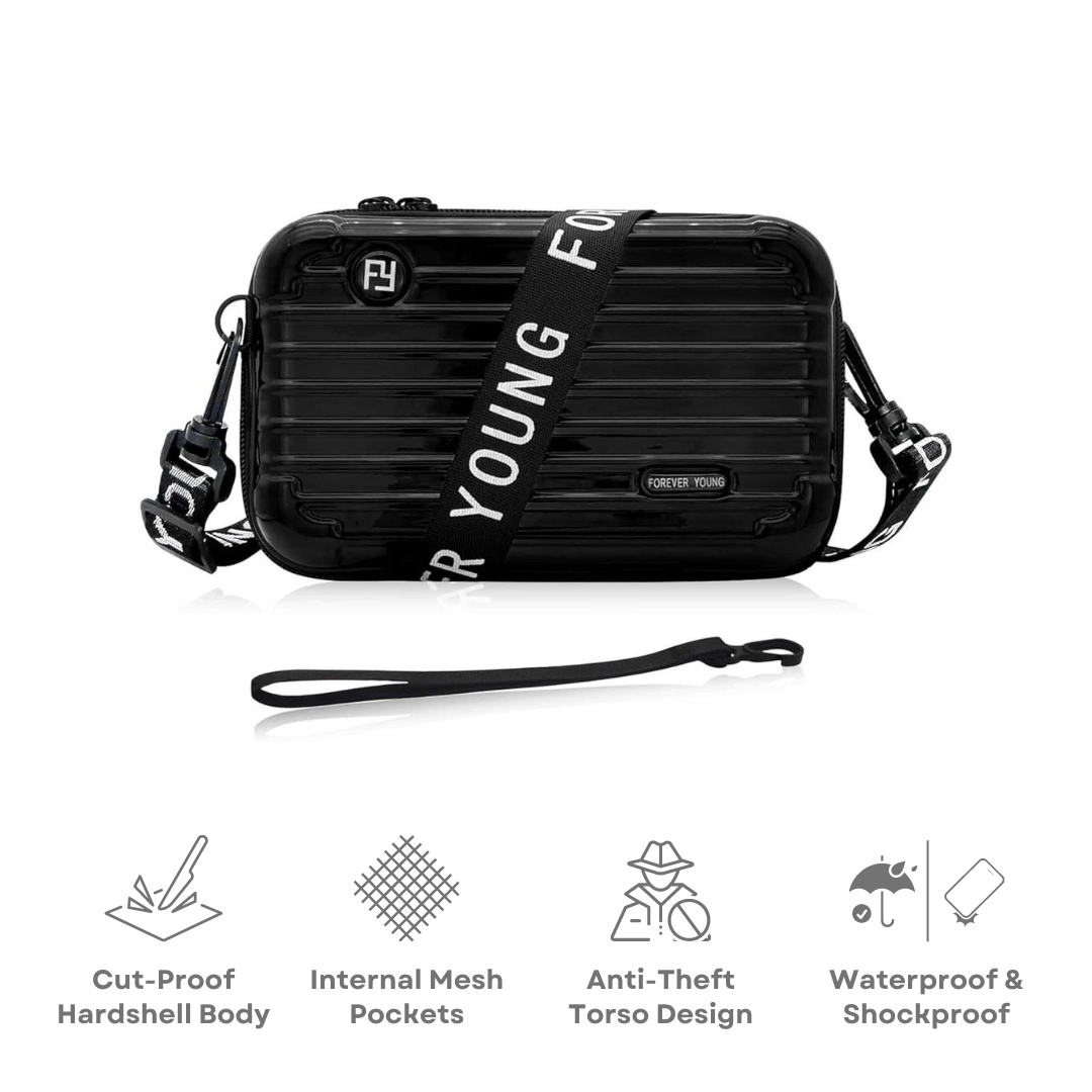VaultShell™ Anti-Theft Hardshell Crossbody Bag