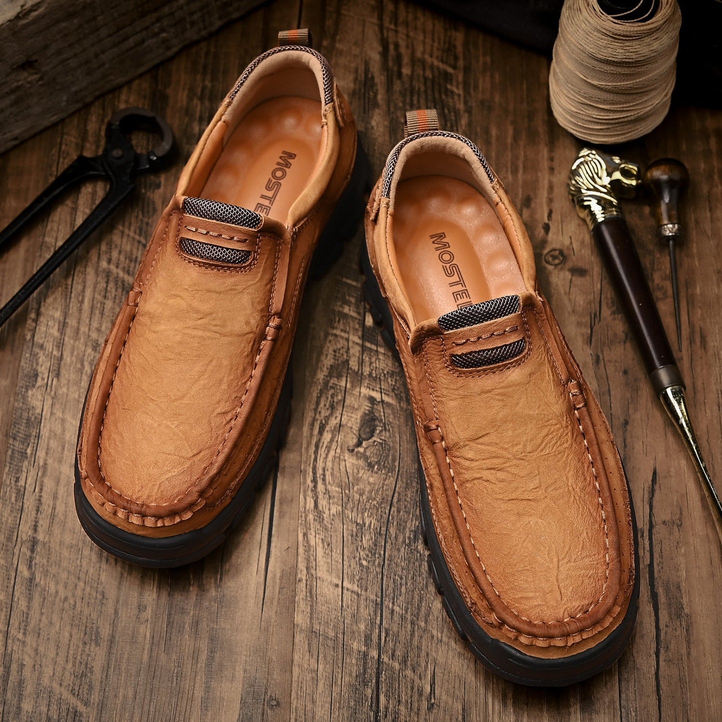 Gravix® - Genuine Leather Shoes with Orthopedic Support & Ultra-Comfort Sole