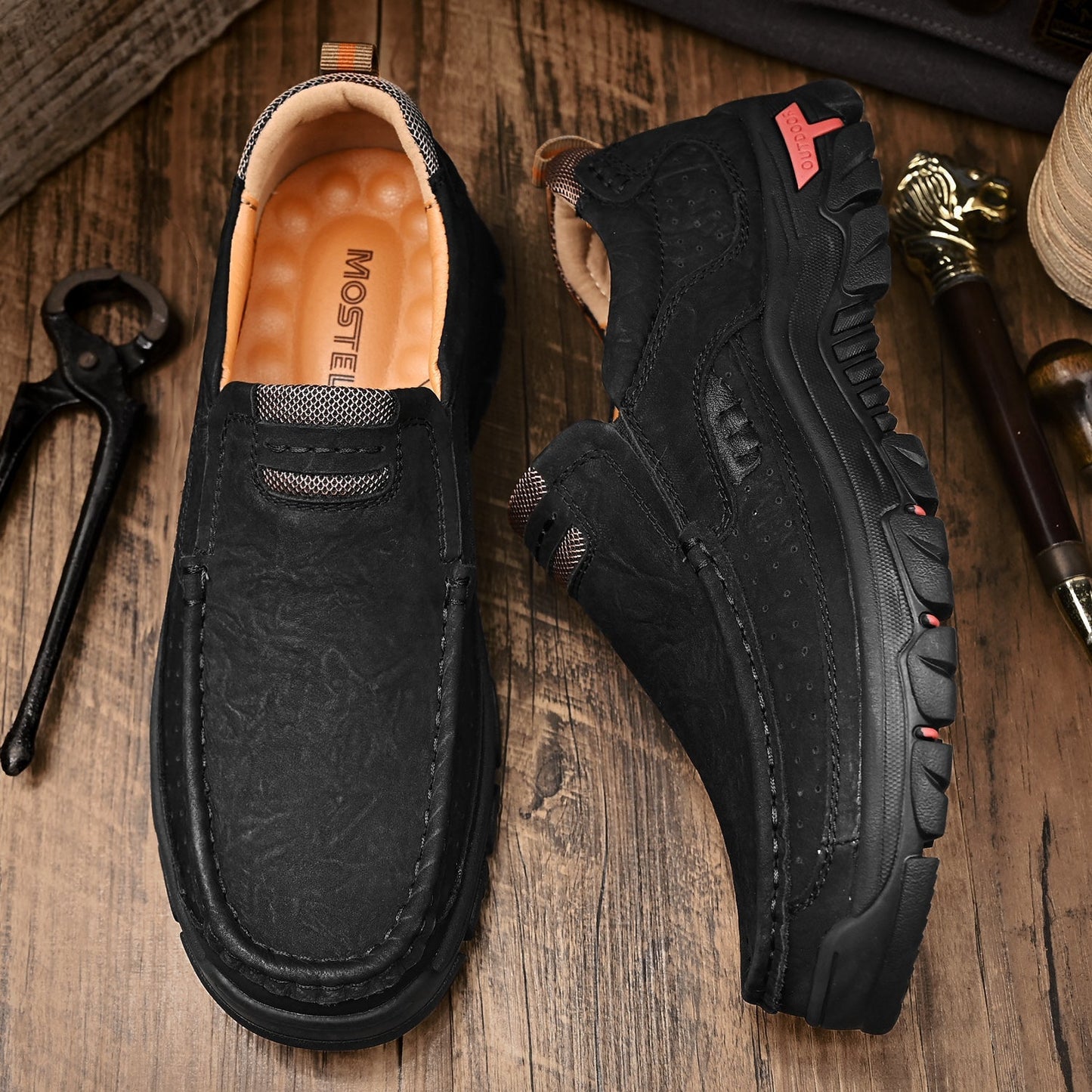 Gravix® - Genuine Leather Shoes with Orthopedic Support & Ultra-Comfort Sole