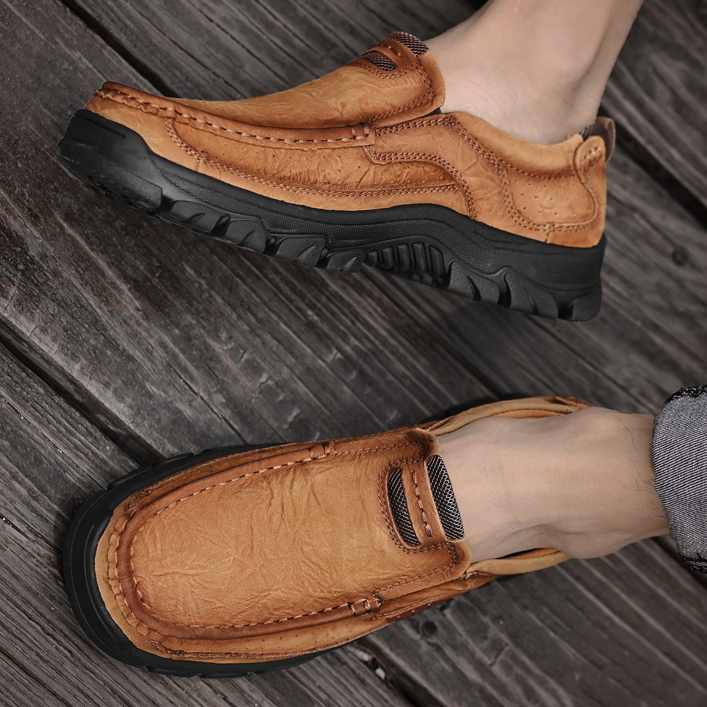 Gravix® - Genuine Leather Shoes with Orthopedic Support & Ultra-Comfort Sole