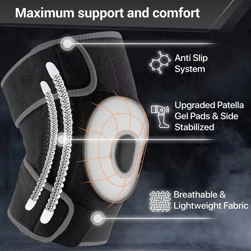 KneeGuard Pro™ – Sports Knee Brace with Shock Absorption & Anti-Slip Support