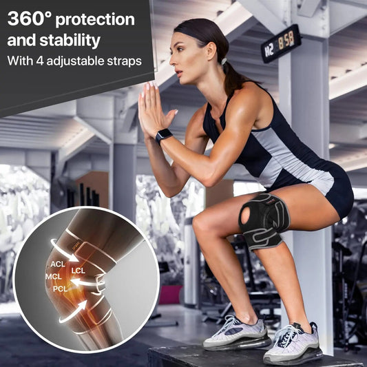 KneeGuard Pro™ – Sports Knee Brace with Shock Absorption & Anti-Slip Support