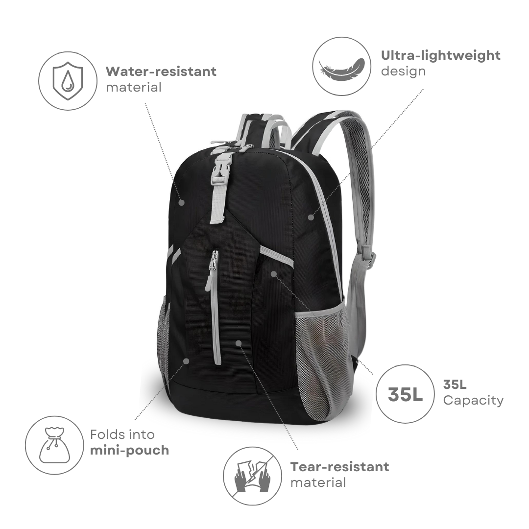 AeroPack™ | Ultralight Foldable Outdoor Backpack