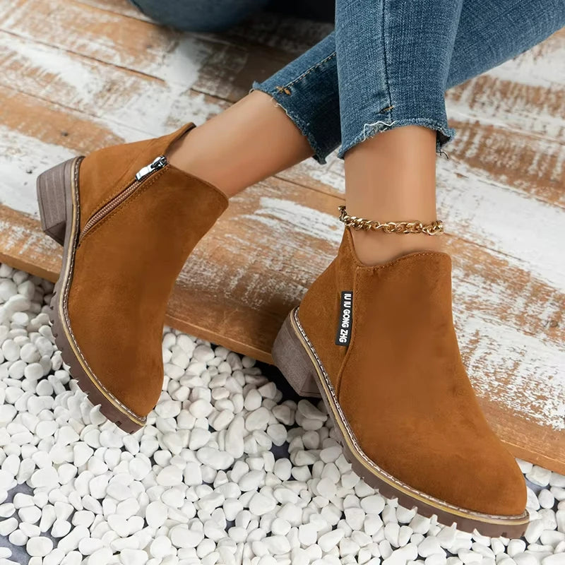Vornix™ | Women’s Casual Slip-On Ankle Boots