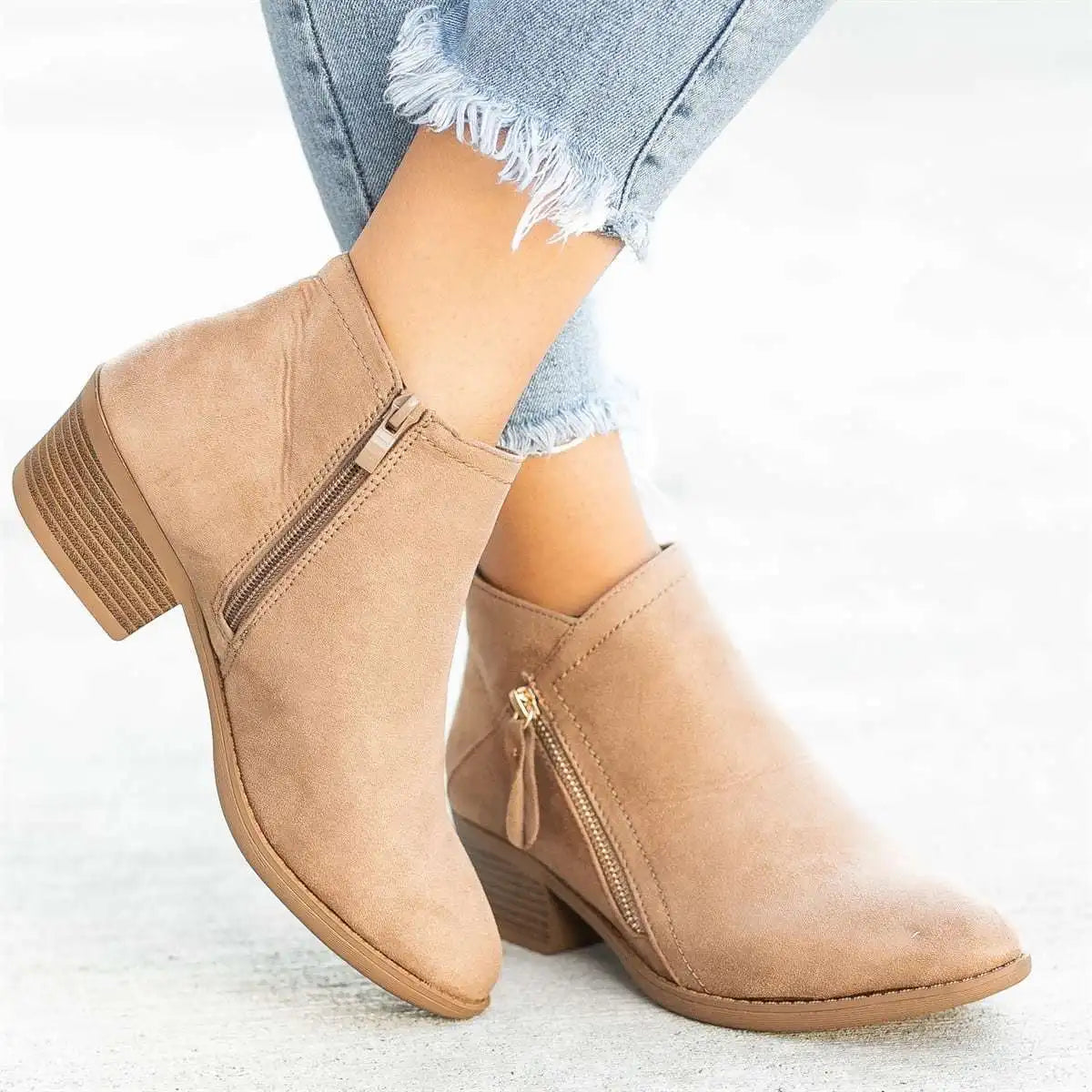 Natrio™ | Women’s Side-Zipper Ankle Boots