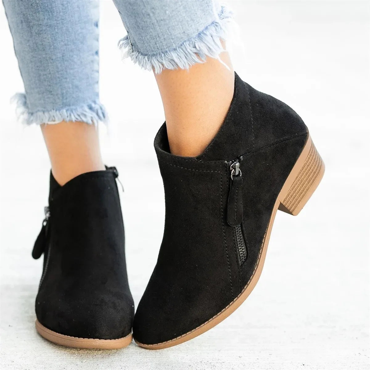 Natrio™ | Women’s Side-Zipper Ankle Boots