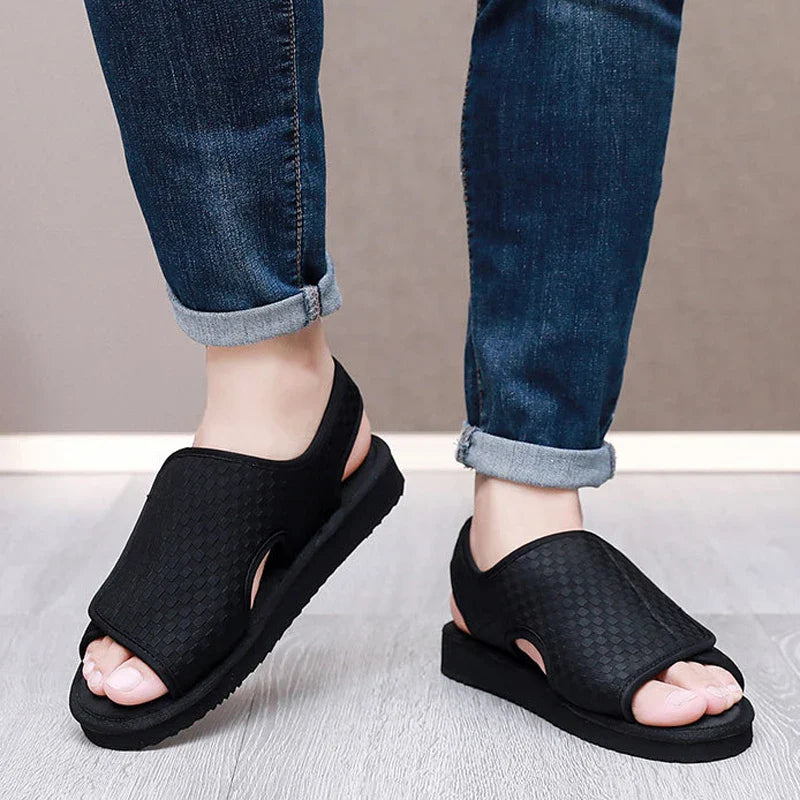 Comfora - Adjustable Diabetic Shoes for Elderly | Unisex Breathable Wide-Fit Sandals