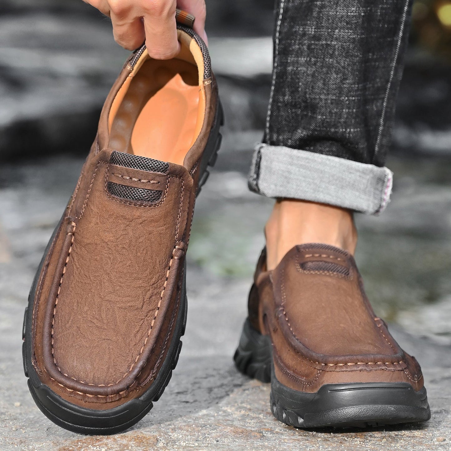 Gravix® - Genuine Leather Shoes with Orthopedic Support & Ultra-Comfort Sole