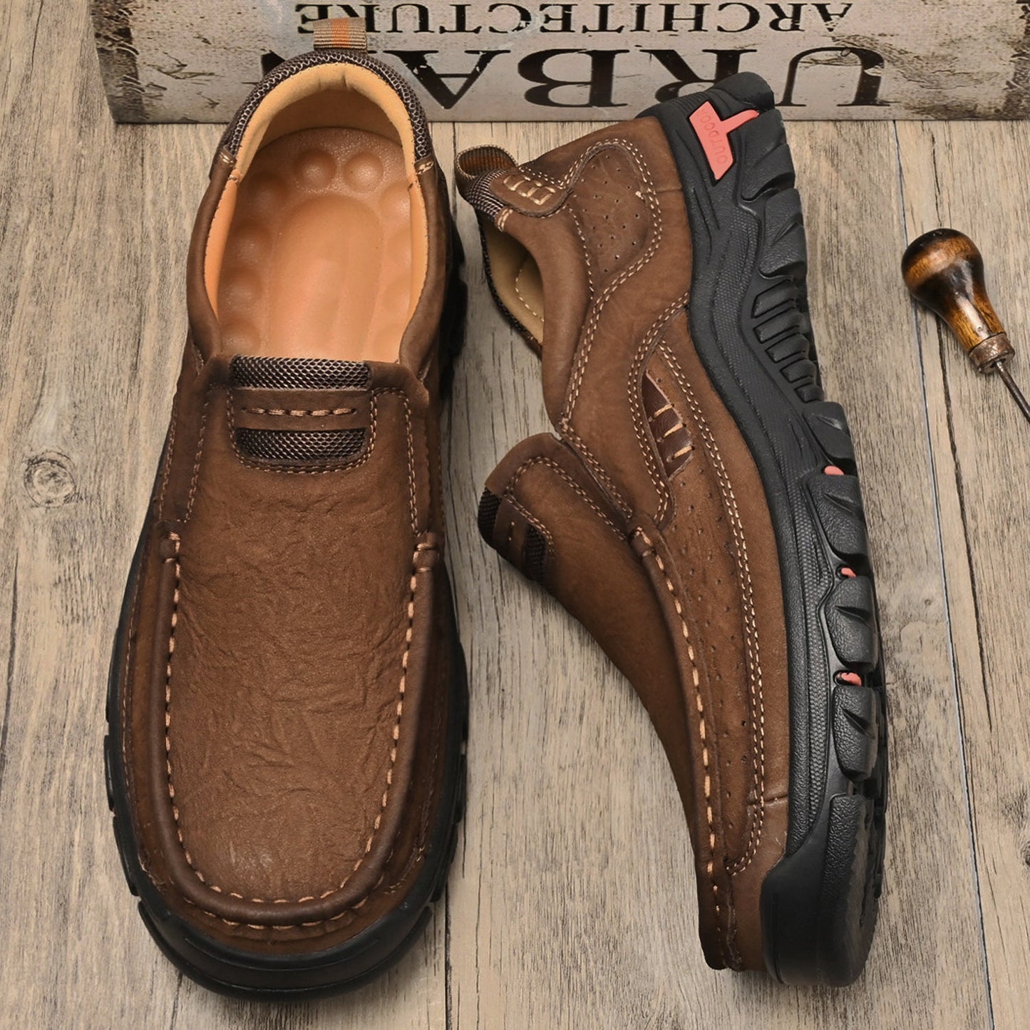 Gravix® - Genuine Leather Shoes with Orthopedic Support & Ultra-Comfort Sole
