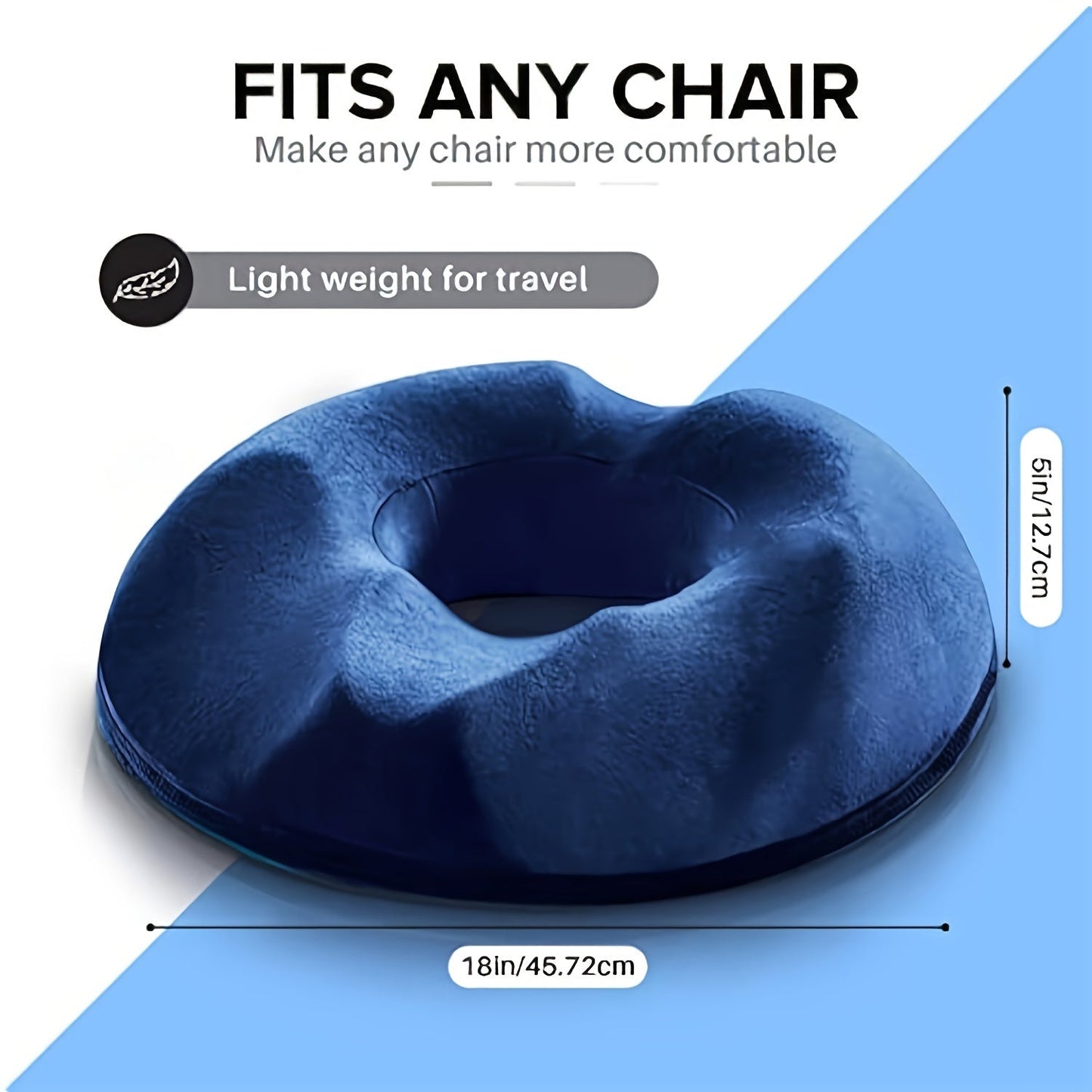 RelaxaRing™ – Orthopedic Donut Pillow for Tailbone, Hip & Posture Support
