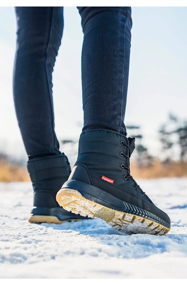 Velmora | Waterproof Lace-Up Winter Boots