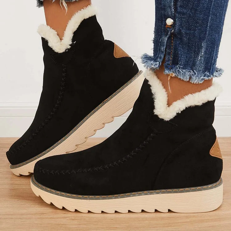 Frostelle™ | Winter Ankle Snow Boots – Non-Slip & Slip-On