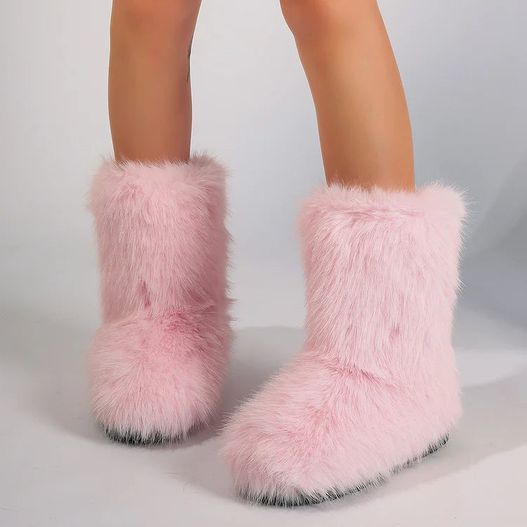 Velmora | Women’s Warm Ankle Slip-On Boots