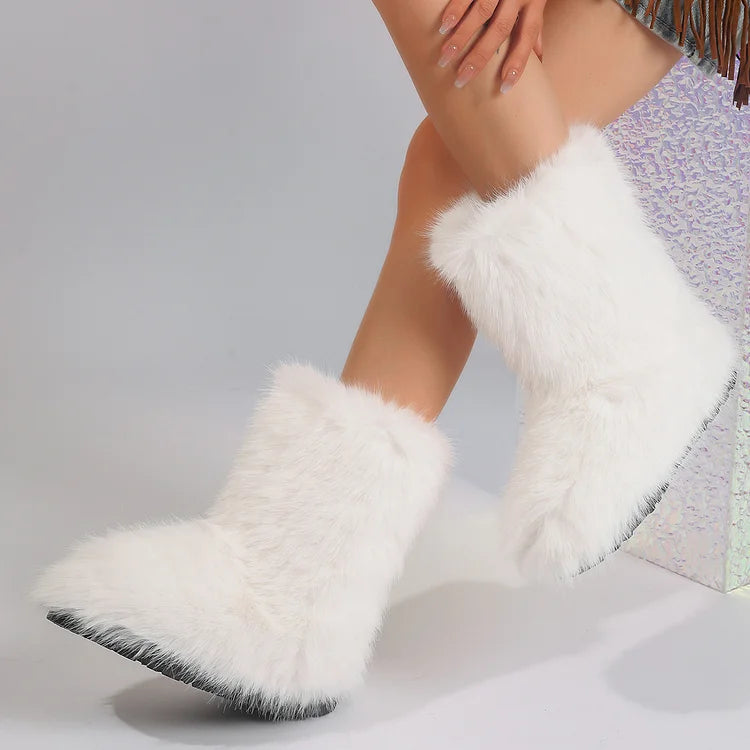 Velmora | Women’s Warm Ankle Slip-On Boots