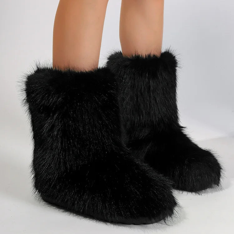 Velmora | Women’s Warm Ankle Slip-On Boots
