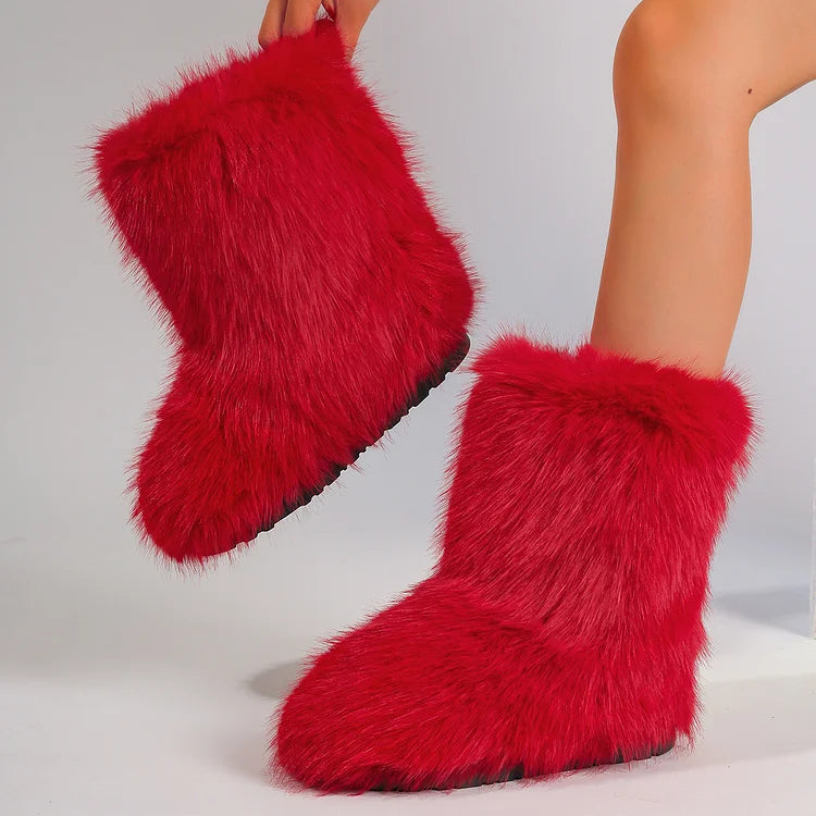 Velmora | Women’s Warm Ankle Slip-On Boots