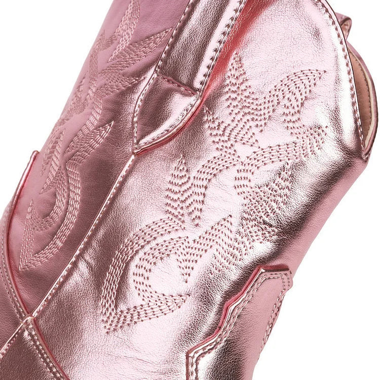 Velmora™ | Western Cowboy Ankle Boots for Women