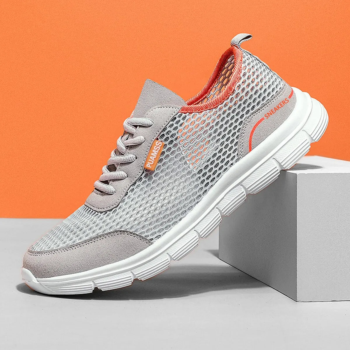 PUAMSS Men’s Running Sneakers – Lightweight, Breathable & Supportive