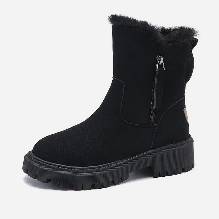 Velvura™ | Women’s Winter Boots – Warm Plush Platform