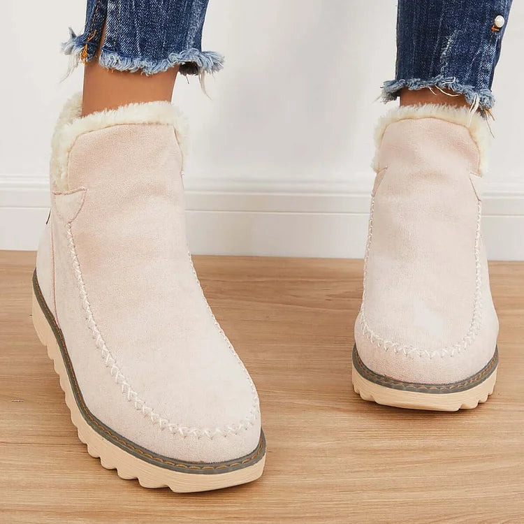 Frostelle™ | Winter Ankle Snow Boots – Non-Slip & Slip-On
