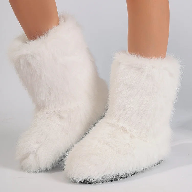 Velmora | Women’s Warm Ankle Slip-On Boots