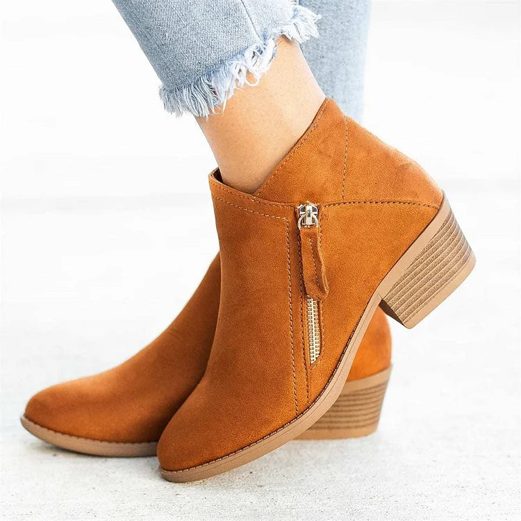 Natrio™ | Women’s Side-Zipper Ankle Boots