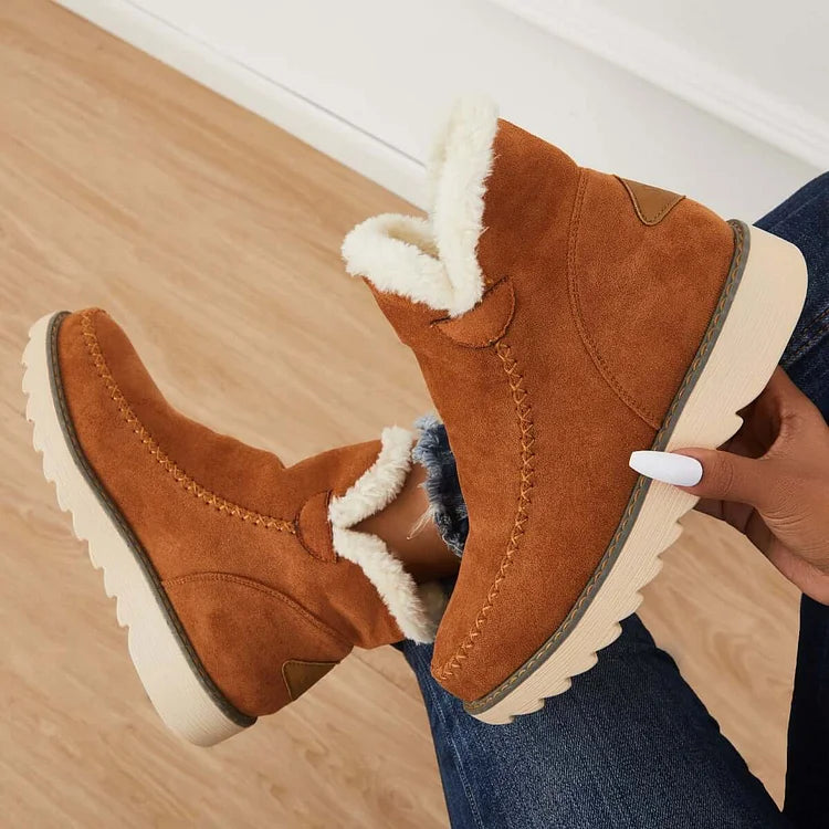 Frostelle™ | Winter Ankle Snow Boots – Non-Slip & Slip-On