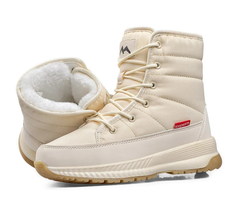 Velmora | Waterproof Lace-Up Winter Boots