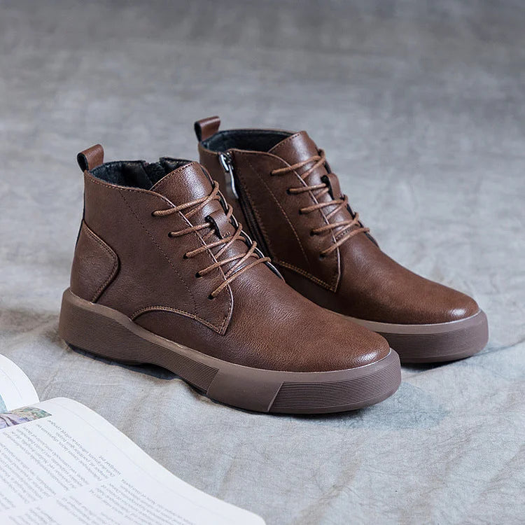 Velviro | Retro Warm Winter Ankle Boots for Women