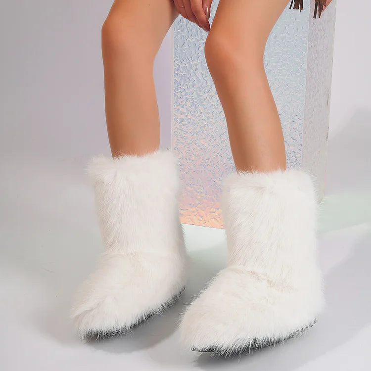 Velmora | Women’s Warm Ankle Slip-On Boots