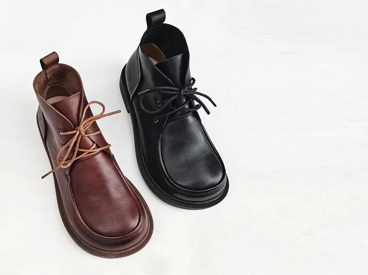 G&ZaCo™ | Retro Lace up Ankle Boots for Women