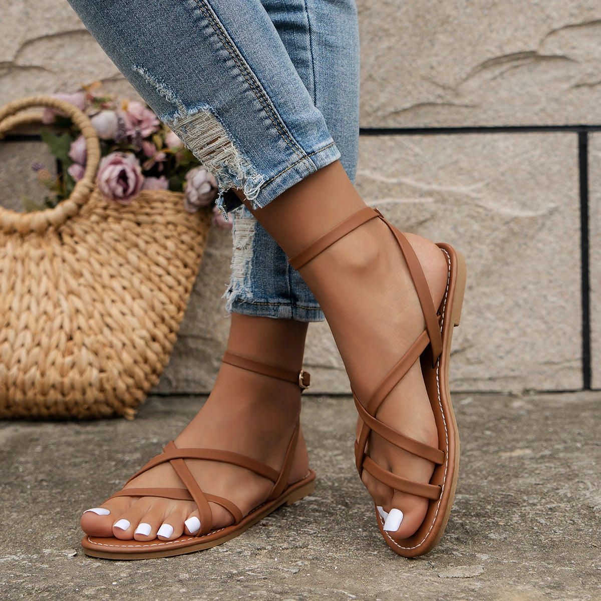 Zelora - Women's Strappy Sandals