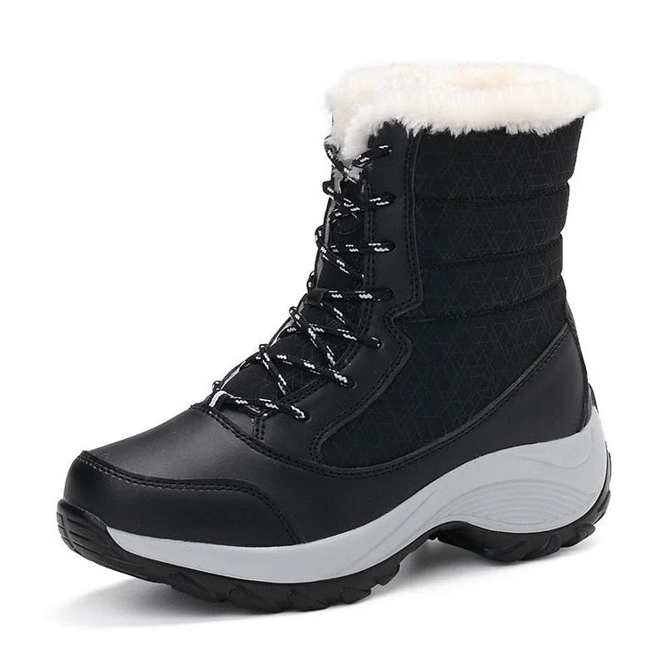 FUNMARS™ | Women’s Winter Lace-Up Snow Boots