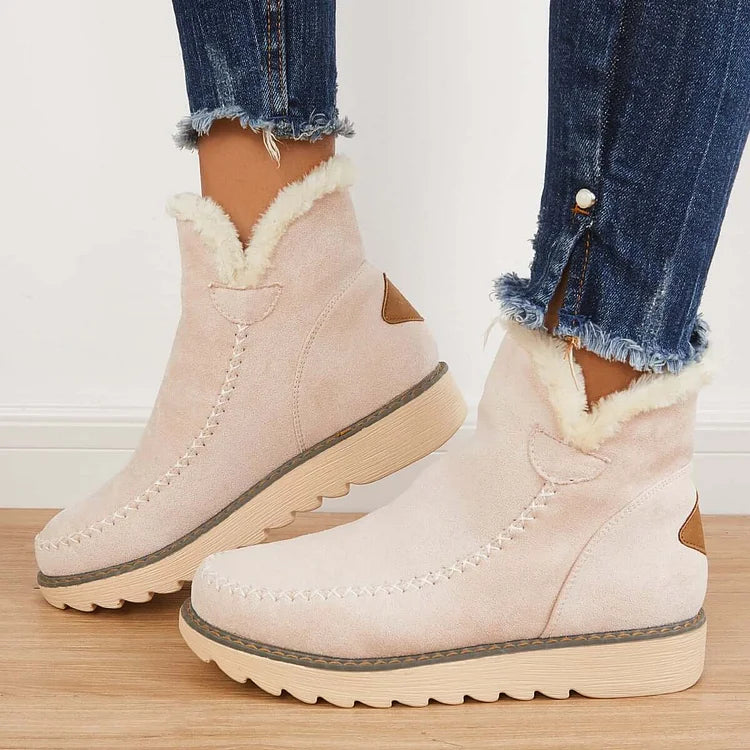 Frostelle™ | Winter Ankle Snow Boots – Non-Slip & Slip-On