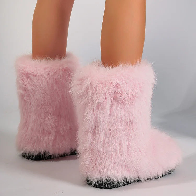 Velmora | Women’s Warm Ankle Slip-On Boots