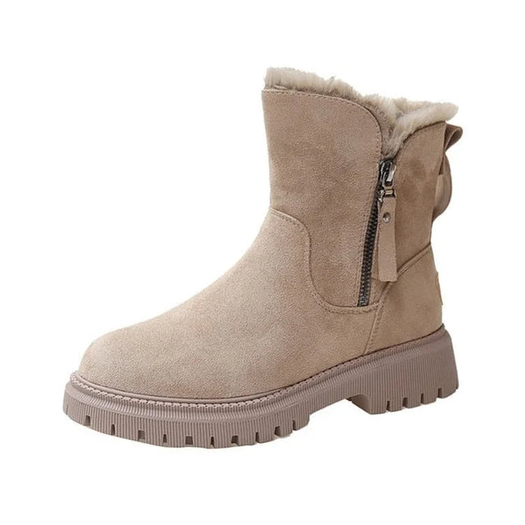Velvura™ | Women’s Winter Boots – Warm Plush Platform