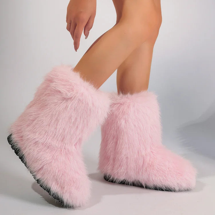 Velmora | Women’s Warm Ankle Slip-On Boots