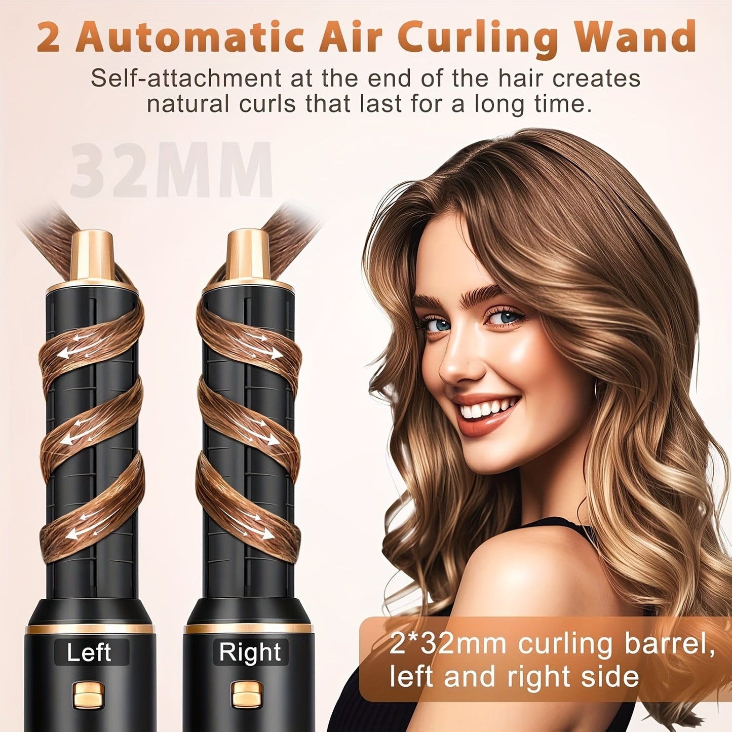 AUGUSDEA SilkForm™ Women’s 5-in-1 Hair Tool – Quick Drying, Curling & Volume