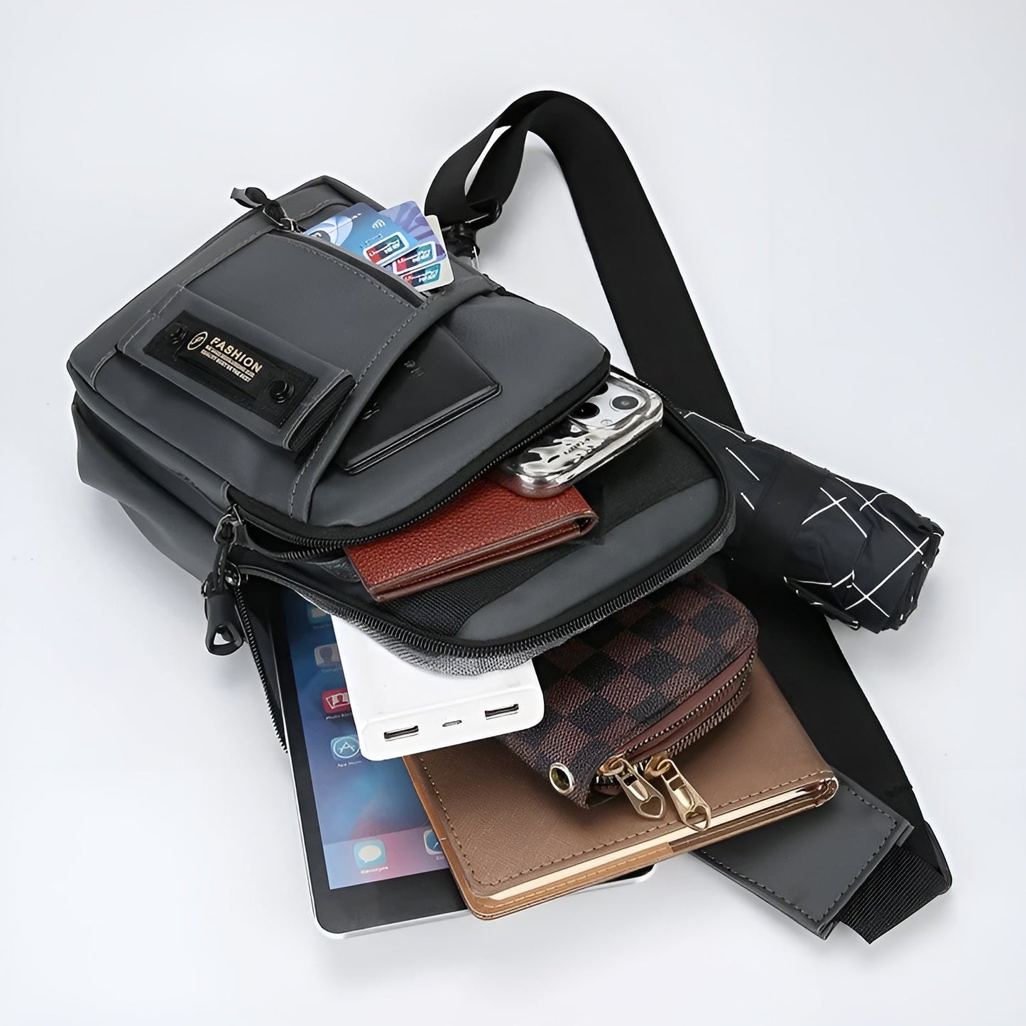 Men’s Anti-Theft Chest Bag – Stylish, Secure & Waterproof