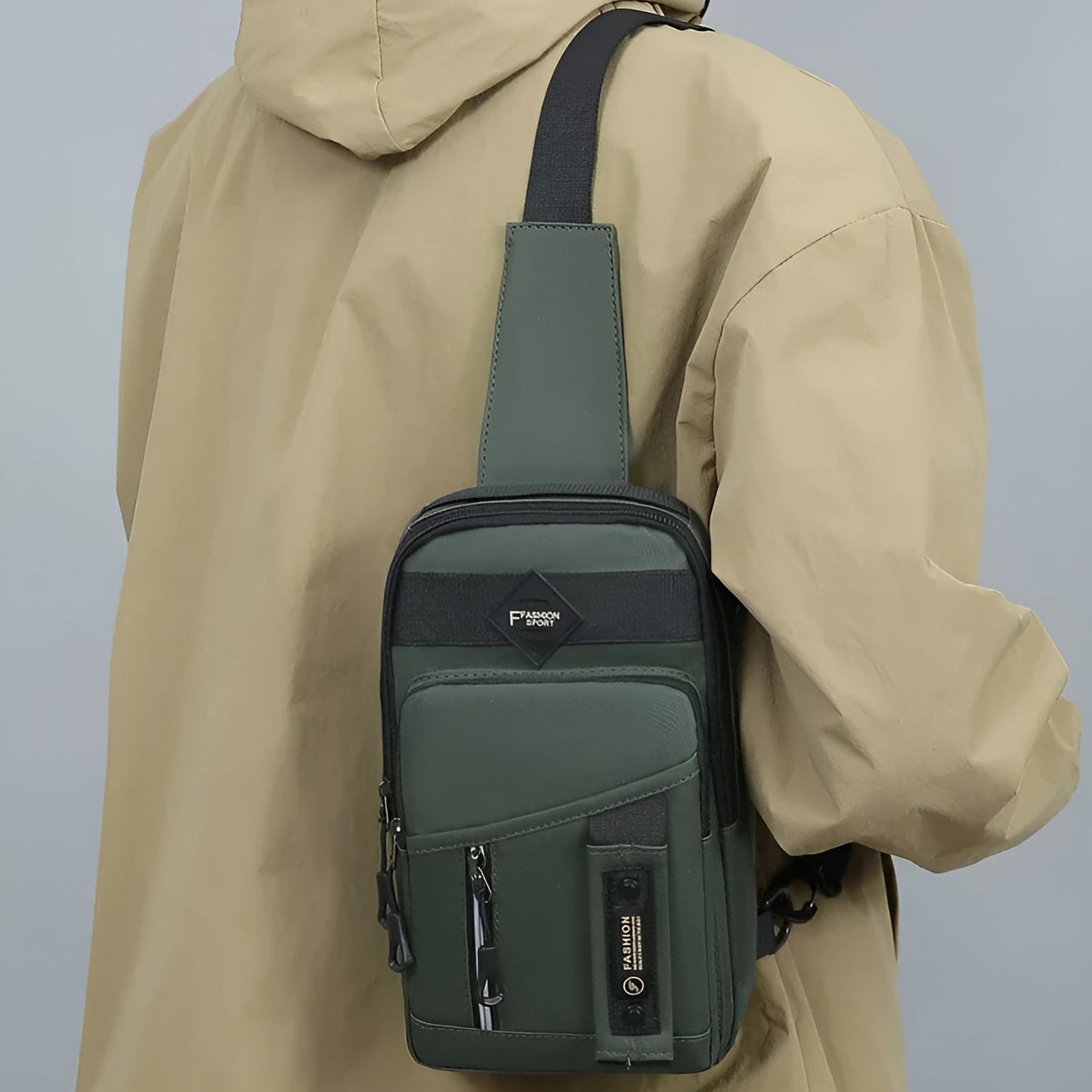 Men’s Anti-Theft Chest Bag – Stylish, Secure & Waterproof