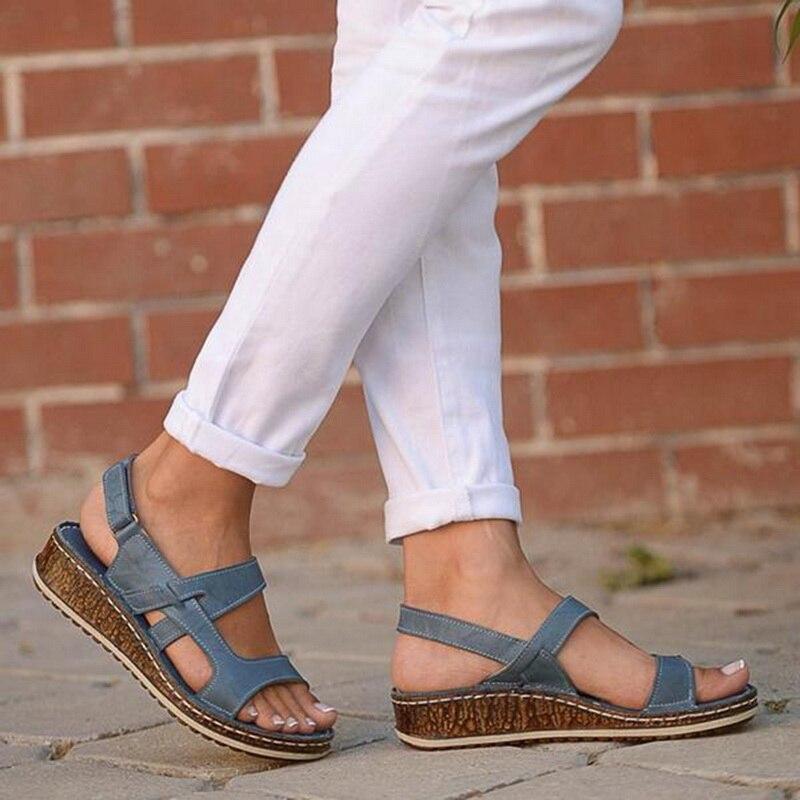 Moonbiffy – Women’s Low Heel Wedge Sandals