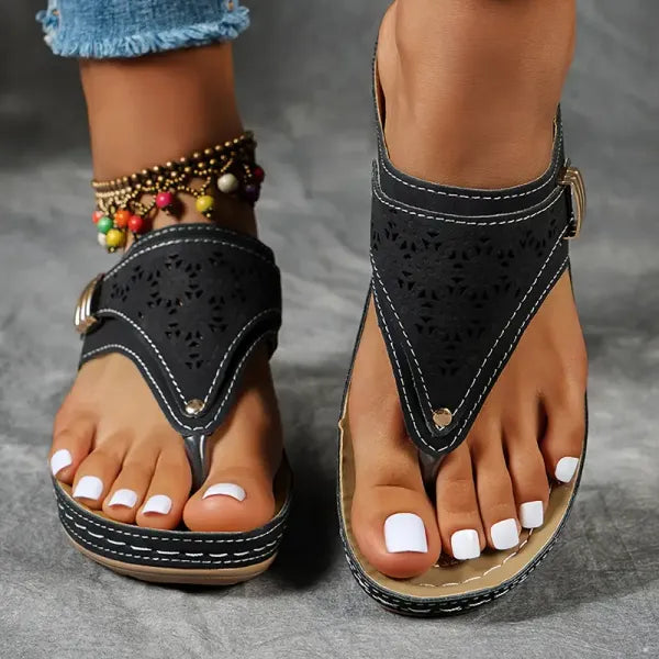 Verna™ Comfortable Wedge Heeled Sandals